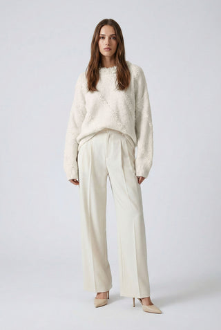 Maxi pullover FIONA con rouches sul collo