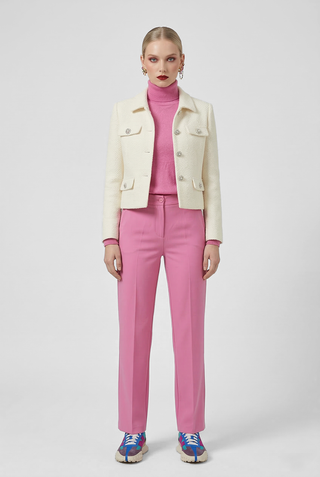 Giacca blazer AJOUX tessuto jacquard luccicoso
