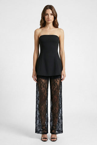Pantaloni ampi in pizzo EMILY