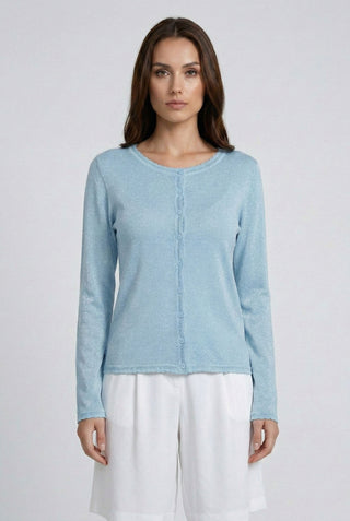 Cardigan WILHEM m/l in viscosa e lurex