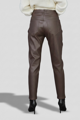 Pantaloni ACCONS effetto spalmato