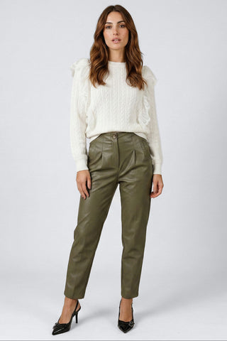 Maglione AFRODITE con ruches di pizzo
