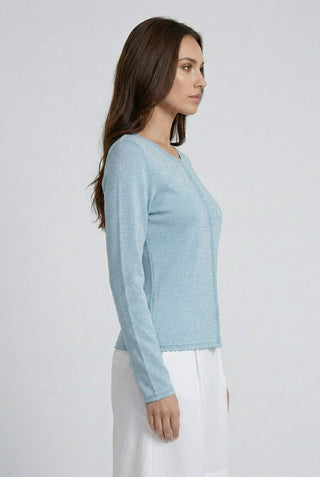 Cardigan WILHEM m/l in viscosa e lurex