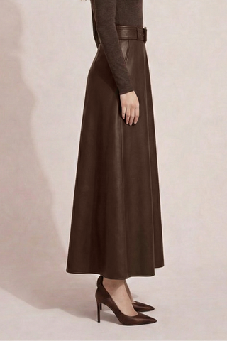 Maxi gonna SCARLETT ecopelle