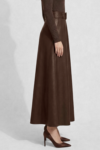 SCARLETT faux leather maxi skirt