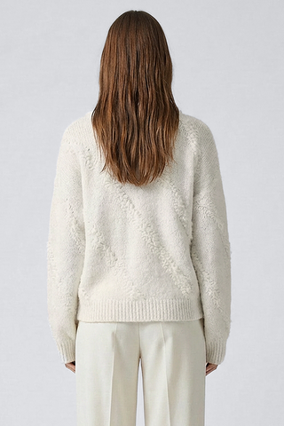 Maxi pullover FIONA con rouches sul collo
