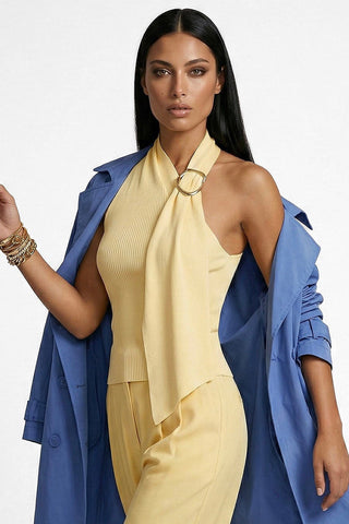 Top ARLENA neck tie with ring