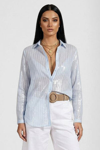 Camicia FABIAN a righe in tessuto Lyocell