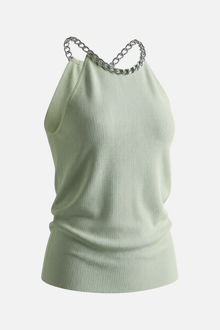 KYLA top with chain neckline