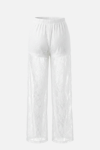 Pantaloni ampi in pizzo EMILY