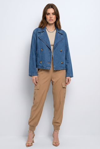 Giacca denim ESTELA doppiopetto