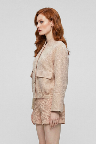 Giubbino bomber BABETTE con micro paillettes