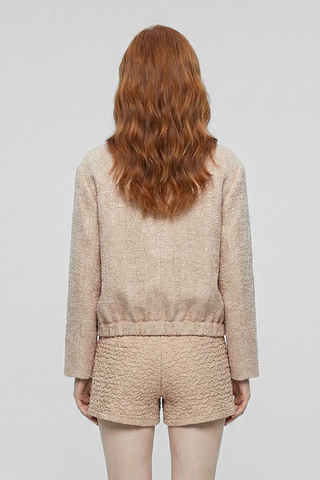 Giubbino bomber BABETTE con micro paillettes
