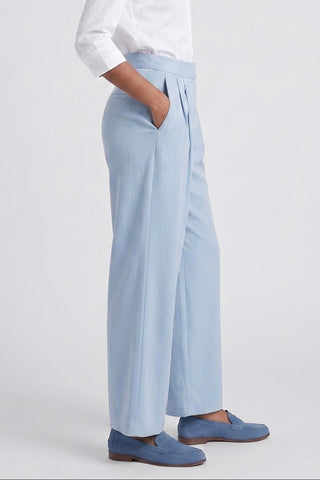 Pantaloni donna POLINE a vita alta con pinces