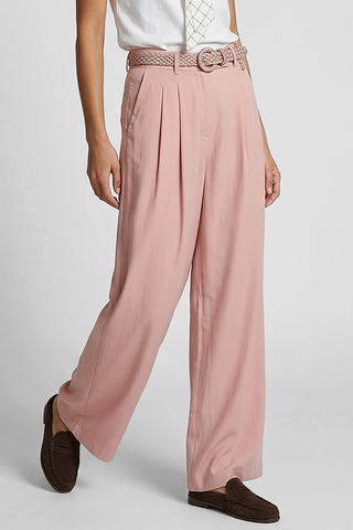 Pantaloni donna Relish ARABIA palazzo fluido vita alta in tessuto viscosa