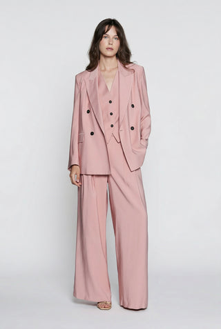 Pantaloni donna Relish ARABIA palazzo fluido vita alta in tessuto viscosa - immagine 5