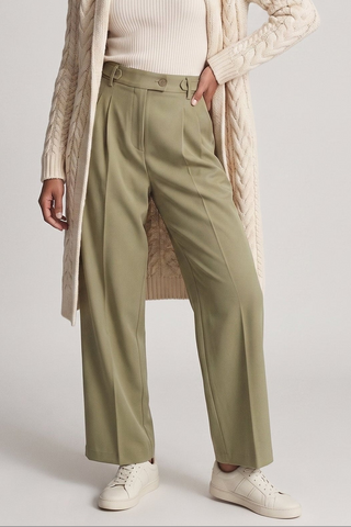 Pantalone donna fluido AMBRA gamba larga con pinces
