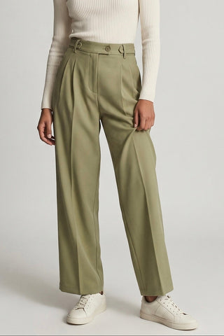 Pantaloni fluido AMBRA gamba larga con pinces (AMBRETTE) - immagine 2