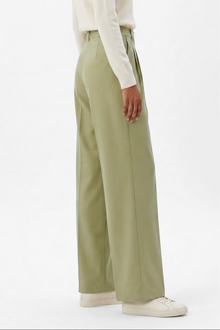 Pantaloni fluido AMBRA gamba larga con pinces (AMBRETTE) - immagine 3