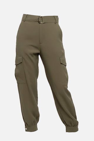 Pantaloni donna JUSTINE cargo in lyocell - immagine 2