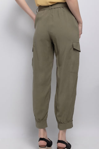 Pantaloni donna JUSTINE cargo in lyocell - immagine 5