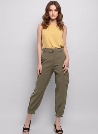 Pantaloni donna JUSTINE cargo in lyocell - immagine 6