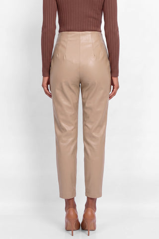 Pantaloni in similpelle a vita alta NOLA
