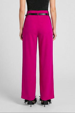 BERNADETTE straight leg trousers including belt