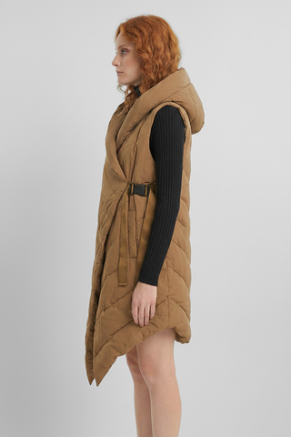 Piumino smanicato donna LISA con cappuccio - immagine 3