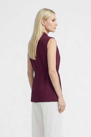 Gilet lungo EMMA con bottoni dorati