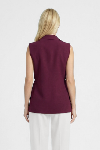 Gilet lungo EMMA con bottoni dorati