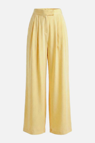 Pantaloni a vita alta ANGELIQUE con pinces senza passanti