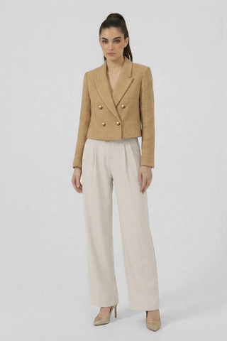 Giacca Blazer ALBA in tweed e bottoni dorati