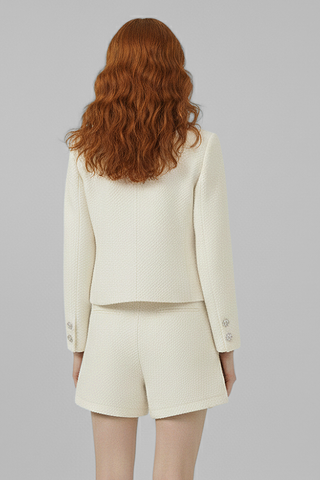 Giacca blazer AJOUX tessuto jacquard luccicoso - immagine 4