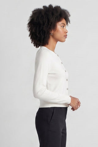 JUVINAS knitted cardigan with silver buttons