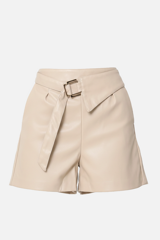Shorts Donna in Ecopelle GILLIAN con Cintura Fissa - immagine 2