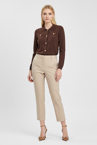 BREDONS top with gold buttons