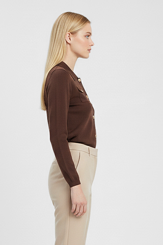 BREDONS top with gold buttons