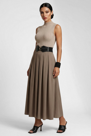 Gonna lunga a piegoni ABIGAIL