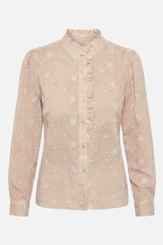 Camicia MEGREZ con ricami floreali