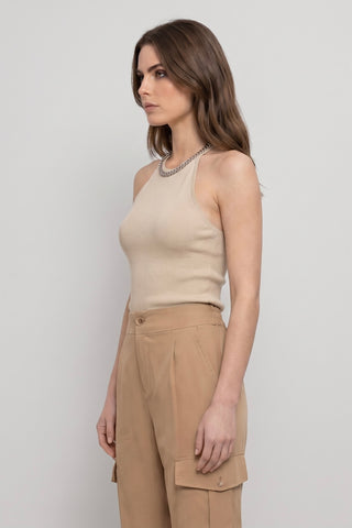 Top KYLA con scollo a catena in viscosa - immagine 5