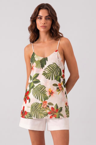 Top VALENTINE stampa tropicale - immagine 3