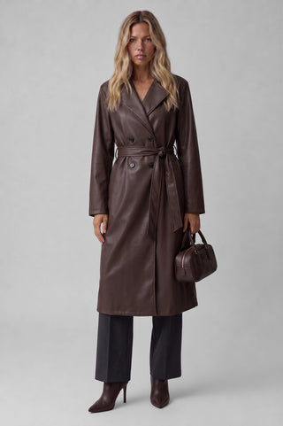 Trench donna FERRY in ecopelle Oversize