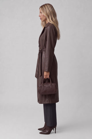 Trench donna FERRY in ecopelle Oversize