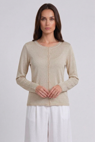 Cardigan WILHEM m/l in viscosa e lurex