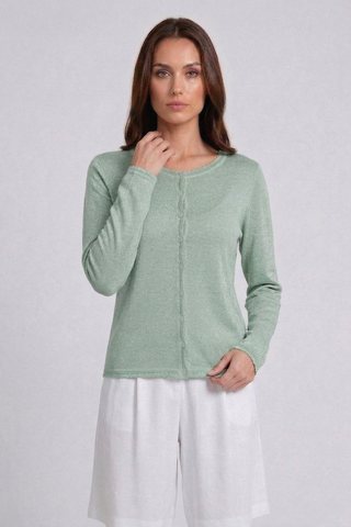 Cardigan WILHEM m/l in viscosa e lurex