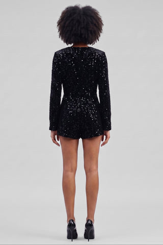 SOPHIE short velvet and sequin jumpsuit