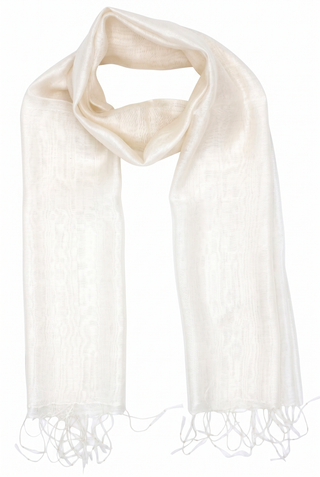 Stola ESSENCE in cotone e seta con frange