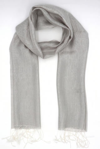Stola ESSENCE in cotone e seta con frange
