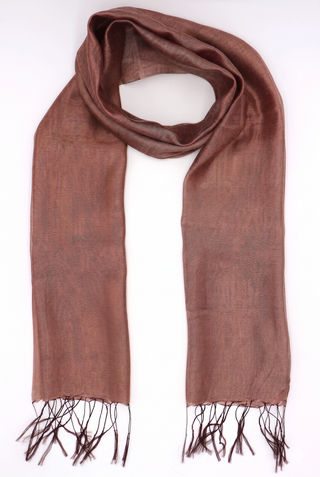 Stola ESSENCE in cotone e seta con frange